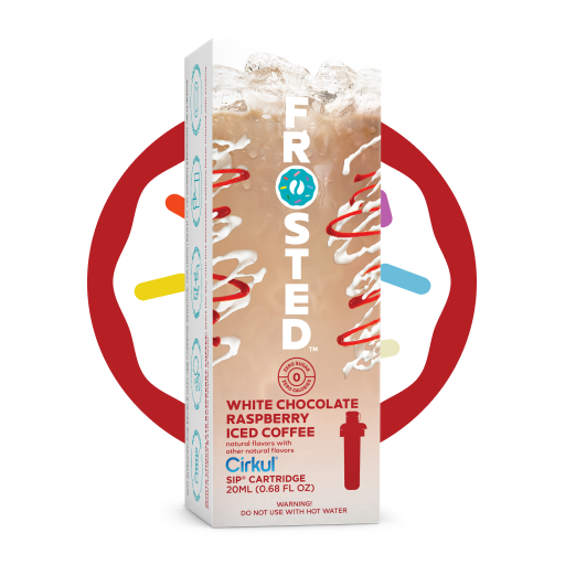 Frosted White Chocolate Raspberry Iced Coffee | Clean Series