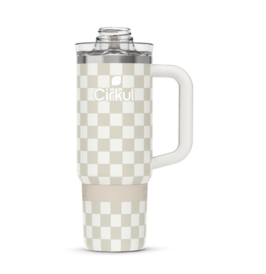 Limited Edition: 30oz. Taupe Tartan Travel StrawSip™ Tumbler | Fresh Choice